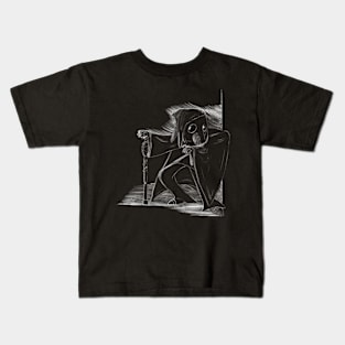 Spooky Plague Doctor (Light on darks) Kids T-Shirt